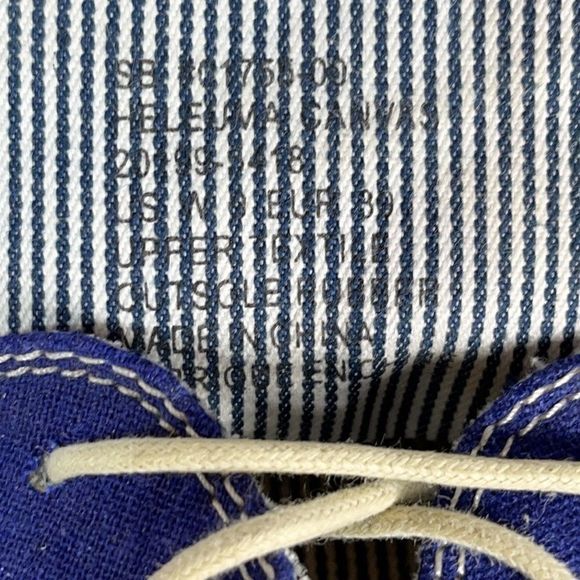 Olukai Helbuna Distressed Blue Canvas Loafers sneakers SIZE 9 - Picture 9 of 10